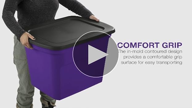 Amazon.com - Sterilite 18 Gal Storage Tote, Stackable Bin with Lid